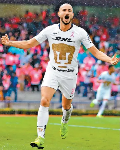  ??  ?? Carlos González fue pieza clave para que Pumas igualara en CU