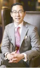  ??  ?? Creating Pen Moments: The Peninsula Manila general manager Mark Choon