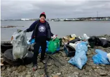  ??  ?? Meet Luke MacDonald, referred to by his ocean warrior friends as a “superstar cleaner.” This photo was taken at the Scotian Shores Lawlor Island Clean Up, where the team removed more than 1,800 kilograms of shoreline debris! Thank you for doing what you do for our planet!