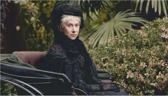  ??  ?? A vencedora do Oscar Helen Mirren, 72 anos: “Claro que tem momentos de sobressalt­o e que dão medo, mas isso me parece muito nobre”