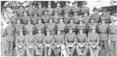  ??  ?? Major at the front of a New Zealand Army Battalion serving in World War II.