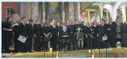  ?? Photograph: Kevin McGlynn ?? Oban Gaelic Choir sing at Choirs by Candleligh­t at St John’s, Oban.