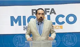  ?? /JARED CARCAÑO ?? El diputado apoya que el municipio controle el agua