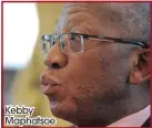  ??  ?? Kebby Maphatsoe