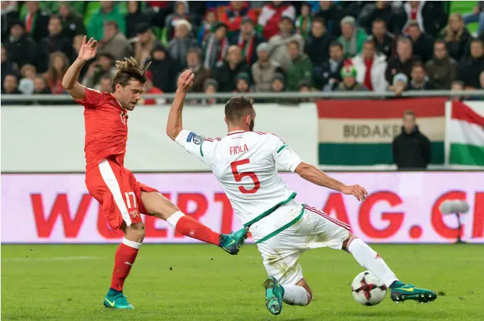  ?? KEYSTONE ?? In campo da un minuto, il giocatore dell’Herta Berlino ha realizzato il 3-2 definitivo nel match delle qualificaz­ioni mondiali