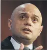  ?? ?? SAJID JAVID: He wants ‘a new vision’ on how to ‘lead the world on cancer care’, as he unveils plan.