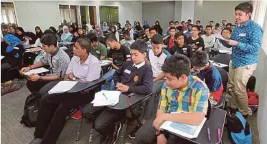  ?? FILE PIC ?? Students at a previous PT3 workshop in Balai Berita NSTP, Bangsar, Kuala Lumpur.