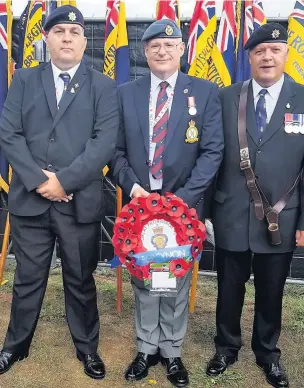  ??  ?? Members of the Abercynon branch of the Royal British Legion joined thousands of armed forces veterans and supporters in a pilgrimage to some of WWI’s most poignant sites