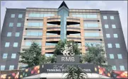  ?? PHOTO: NICHOLAS RAMA ?? RMB Offices in Sandton. Remgro has acquired an interest in FirstRand and a subscripti­on for shares in RMBH.