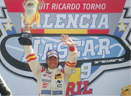  ??  ?? El piloto valenciano Borja García ganó las dos carreras en 2017