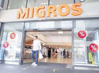  ?? REUTERS ?? A Migros supermarke­t in Zurich.