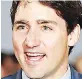  ??  ?? Justin Trudeau