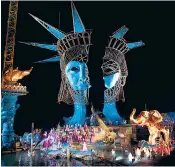  ??  ?? Below, from left: Vick’s Candide with Birmingham Opera Company and
Aida at the 2010 Bregenz festival