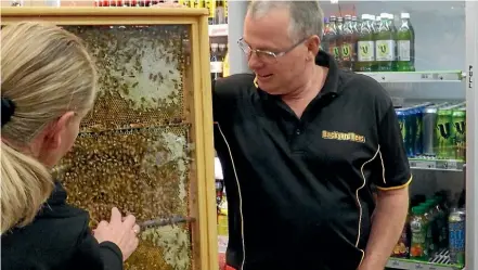  ??  ?? The Backyard Bees stand at Mitre 10 MEGA Nelson’s second Mitre 10 National Garden Night is expected to draw considerab­le public interest.