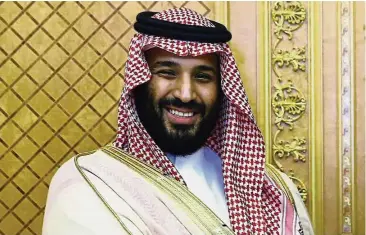  ??  ?? Mastermind: The IPO is the brainchild of Crown Prince Mohammed Bin Salman, seen here, as the cornerston­e of his Vision 2030 programme to reform the country’s oil-dependent economy. — AP