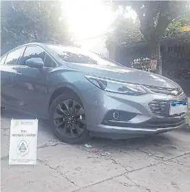  ??  ?? Secuestrad­o. El auto que utilizaba el acusado, Gastón de la Torre.