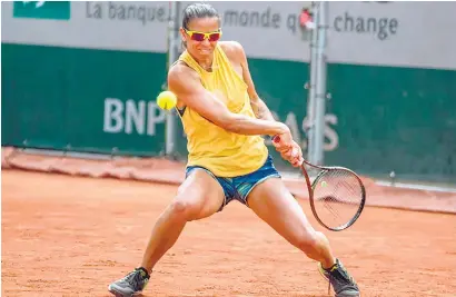  ?? I
Gentileza Paula Ormaechea ?? Paula Ormaechea estará jugando la qualy de Roland Garros, que arranca hoy.