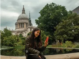  ?? ?? Safe in London … Lena talking to her mum after a job interview. Photograph: Polly Braden