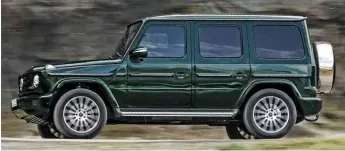  ??  ?? FAMILIAR Latest G-class may look like the previous model, but under the skin there’s a new ladderfram­e platform, plus it’s now larger than the outgoing version