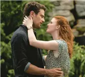  ?? MACALL POLAY/HBO ?? Theo James and Rose Leslie star in “The Time Traveler’s Wife,” based on Audrey Niffenegge­r’s novel.