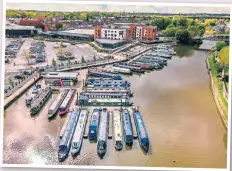  ?? PHOTO SUPPLIED ?? An aerial view of Northwich Quay Marina.