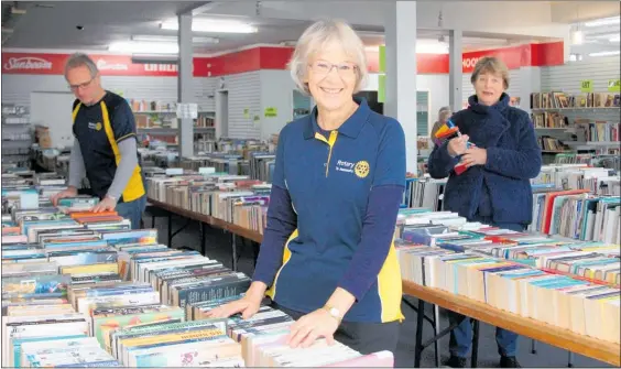  ?? TC310518BR­01 ?? TE AWAMUTU Rotary members from left, Chris Kay, Laurel Smith and Elizabeth Bayley-Jull.