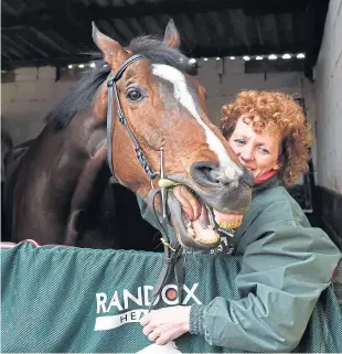  ?? Picture: PA. ?? One For Arthur with trainer Lucinda Russell.