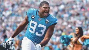  ?? Getty Images ?? Defensive end Calais Campbell with the Jacksonvil­le Jaguars. Julio Aguilar,