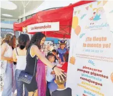  ?? ?? La Merendola ofreció diferentes actividade­s a los más pequeños en el Día del Niño.