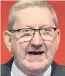  ??  ?? Unite general secretary Len McCluskey “Austerity is not over. Despite the Chancellor’s efforts, there is still the horror to come of billions of pounds slashed from public spending.“Theresa May leads a Government of low growth and shrunken wages that has trapped our people in a never-ending decline in living standards.”