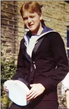  ??  ?? Richard as a young sailor with hat