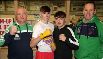  ??  ?? Michael Nolan, Tom Murphy, Jack Murphy and Larry Murphy of St. Ibar’s Boxing Club.