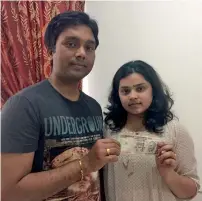  ??  ?? Ranju Rajan and Rini Ranju just landed in the UAE with Rs20,000, and they have not succeeded in getting the notes exchanged.