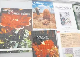  ?? ?? Vse od začetka ustanovitv­e Društva prijatelje­v kaktusov Slovenije do leta 2009 so izhajali društvene revije in glasila. Tudi po štiri številke na leto.