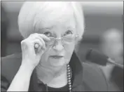  ?? CHIP SOMODEVILL­A/GETTY IMAGES ?? Federal Reserve Chair Janet Yellen testifies Wednesday before the House Finance Committee in Washington.