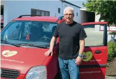  ?? Foto: Michael Ermark ?? Jürgen Müller hat die Idee des Autoteilen­s nach Königsbrun­n gebracht.