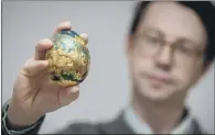  ?? PICTURE: PA ?? NOT FOR EATING: The 22-carat gold egg was made as part of a 1983 Cadbury’s Creme Egg treasure hunt competitio­n.