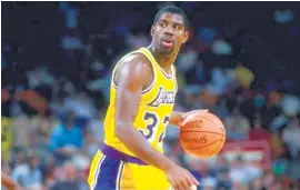  ?? AFP ?? Magic Johnson, talento y efectivida­d en dosis iguales.