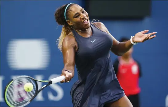  ?? FOTO: MARK BLINCH/THE CANADIAN PRESS VIA AP ?? USA:s Serena Williams vann i comebacken efter coronapaus­en. Arkivbild.