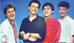  ?? ?? Los Hombres G fueron icono del pop rock español en los 80