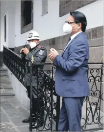  ?? HENRY LAPO / EXPRESO ?? Cita. Fernando Villavicen­cio se reunió con el presidente Guillermo Lasso.