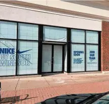  ?? Luther Turmelle/ Hearst Connecticu­t Media ?? An exterior view of the new Nike store under constructi­on at The Promenade Shops at EvergreenW­alk in SouthWinds­or. The store is scheduled to open later this spring,