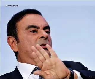  ??  ?? CARLOS GHOSN