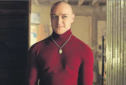  ?? AP PHOTO ?? This image released by Universal Pictures shows James McAvoy in a scene from, “Split.”