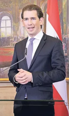  ?? FOTO: DPA ?? Sebastian Kurz im Wiener Bundeskanz­leramt.