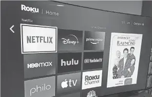  ?? MIKE SNIDER/ USA TODAY ?? During the coronaviru­s pandemic, Americans streamed more movies and TV shows and increased subscripti­ons to streaming services.