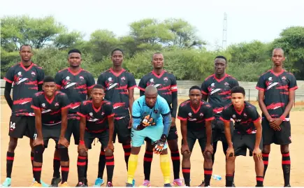  ?? ?? RELENTLESS: Jwaneng Young Stars are chasing promotion to the Botswana Football League (BFL) with a 1-nil victory over struggling Prisons XI