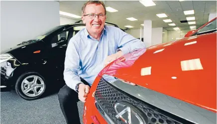  ?? Photo: EMMA ALLEN/FAIRFAX NZ ?? Bumper sales: Brendan Foot Motors dealer principal Matthew Foot says January car sales were very strong, with Wellington economic confidence seemingly turning a corner.