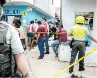  ??  ?? Calle del barrio Las Ferias, de Soledad, donde ocurrió un doble homicidio el pasado domingo.