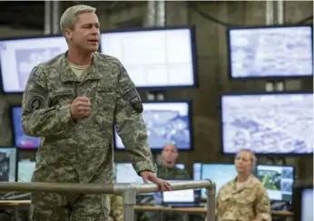  ?? FRANCOIS DUHAMEL/NETFLIX ?? Netflix has further underlined the divide between the mainstream and Cannes by releasing War Machine, a military drama starring Brad Pitt that had been touted earlier this year as a likely Palme d’Or competitor.